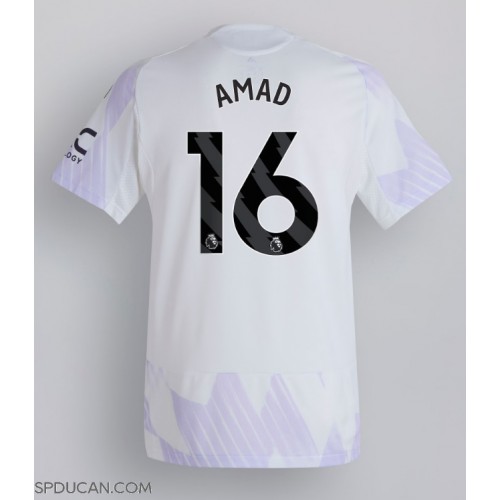 Muški Nogometni Dres Manchester United Amad Diallo #16 Gostujuci 2025-26 Kratak Rukav